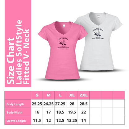 Gildan Ladies' SoftStyle Fitted V-Neck T-Shirt G64VL - Screen/DTF Printing 2026