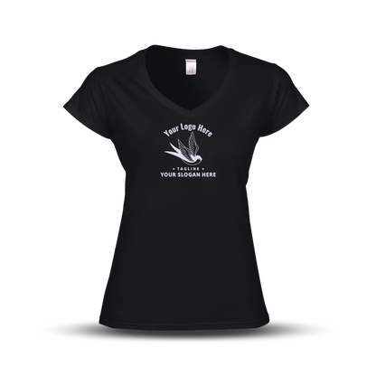 Gildan Ladies' SoftStyle Fitted V-Neck T-Shirt G64VL - Screen/DTF Printing 2026
