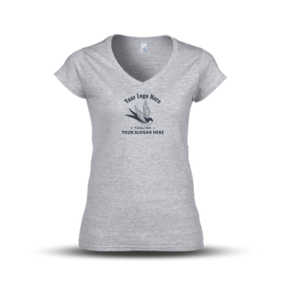 Gildan Ladies' SoftStyle Fitted V-Neck T-Shirt G64VL - Screen/DTF Printing 2026