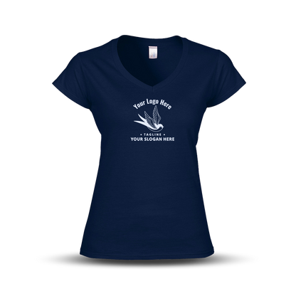Gildan Ladies' SoftStyle Fitted V-Neck T-Shirt G64VL - Screen/DTF Printing 2026