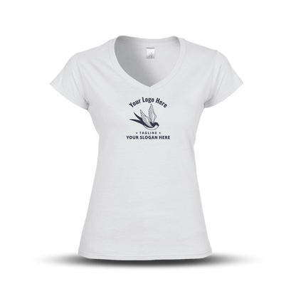 Gildan Ladies' SoftStyle Fitted V-Neck T-Shirt G64VL - Screen/DTF Printing 2026
