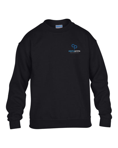 Gildan YOUTH 50/50 Heavy Blend Fleece Crew Sweatshirt G180B - Embroide 2026