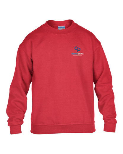 Gildan YOUTH 50/50 Heavy Blend Fleece Crew Sweatshirt G180B - Embroide 2026