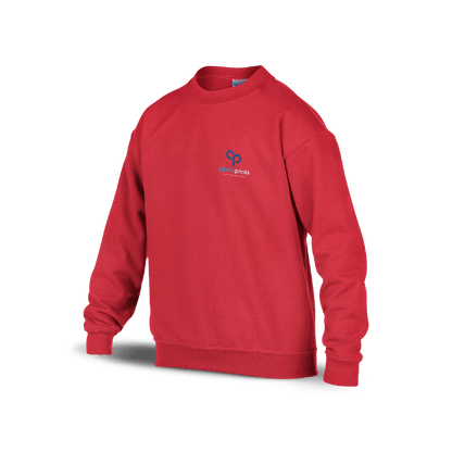 Gildan YOUTH 50/50 Heavy Blend Fleece Crew Sweatshirt G180B - Embroide 2026