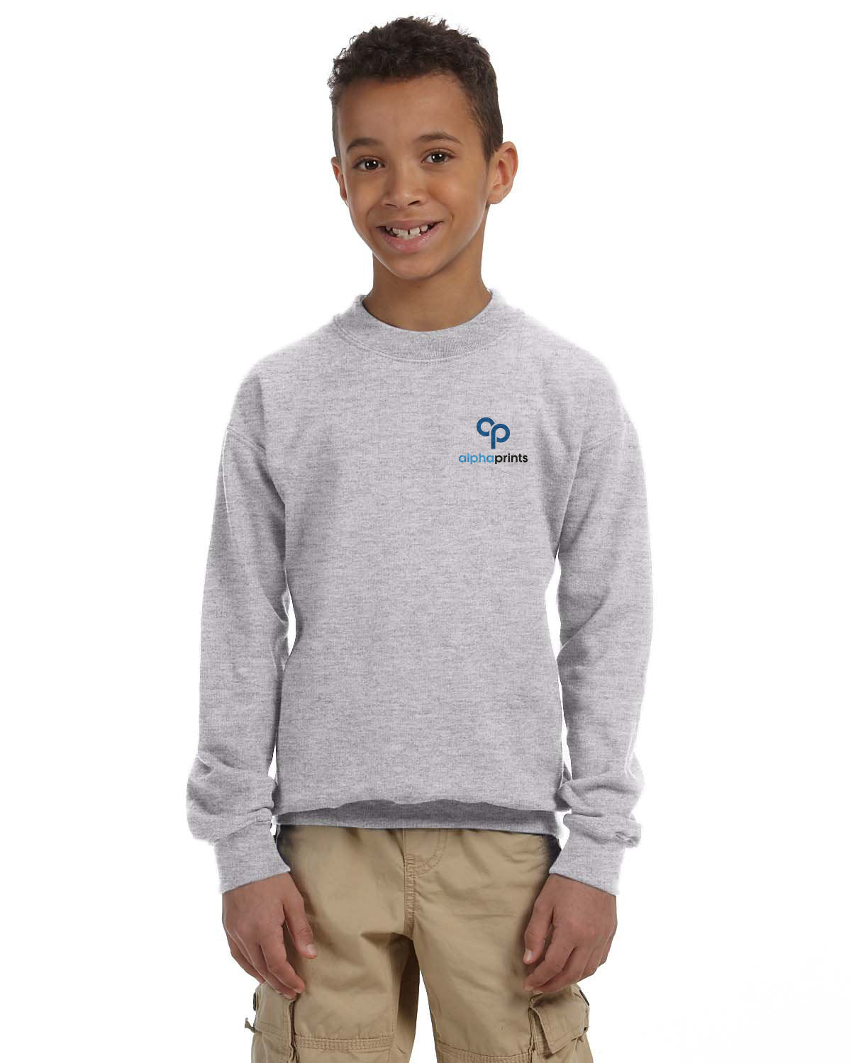 Gildan YOUTH 50/50 Heavy Blend Fleece Crew Sweatshirt G180B - Embroide 2026