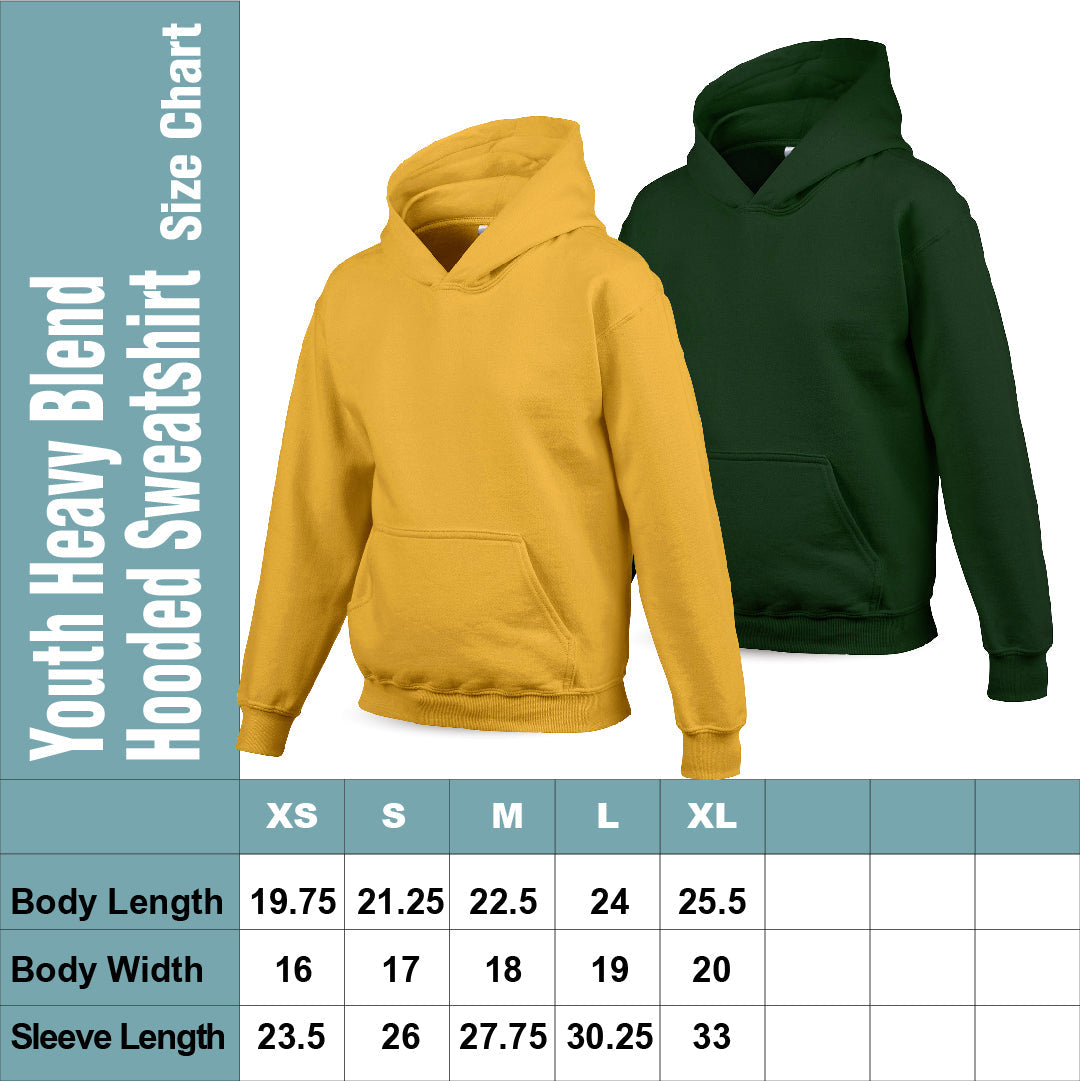 Gildan Youth Heavy Blend Hooded Sweatshirt G185B - Embroidered 2026