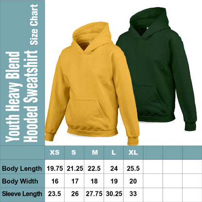Gildan Youth Heavy Blend Hooded Sweatshirt G185B - Embroidered 2026