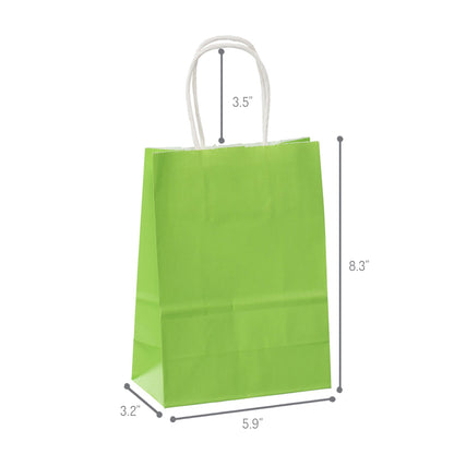 Colorful Paper Bag - Mini Size - 5"W x 3"D x 8"H - 250pcs