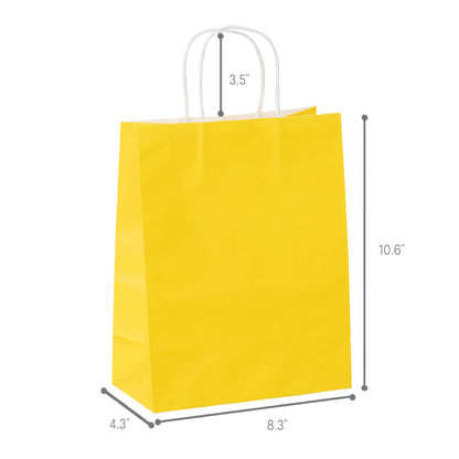 Colorful Paper Bag -  8"W x 4"D x 10"H - 250pcs