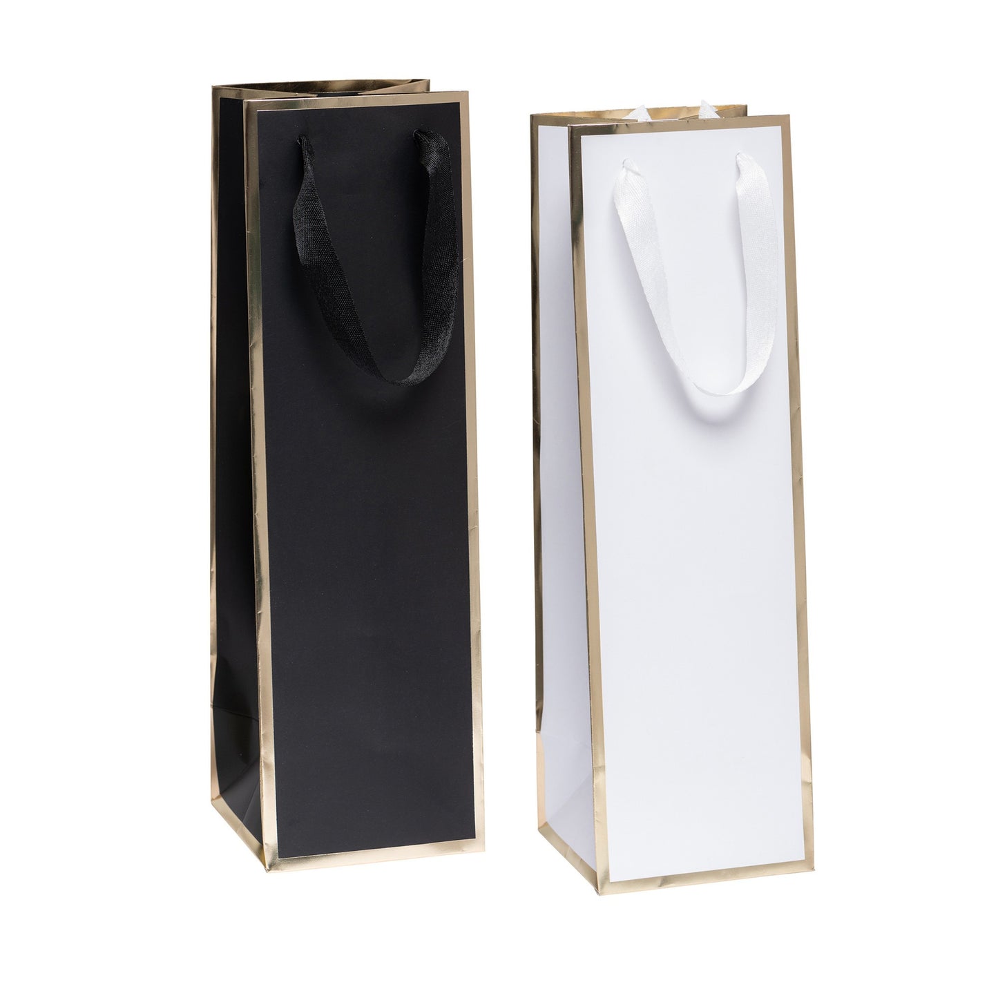Queen West Black Wine Bag 4.5" x 4.5" x 15" - 100pcs