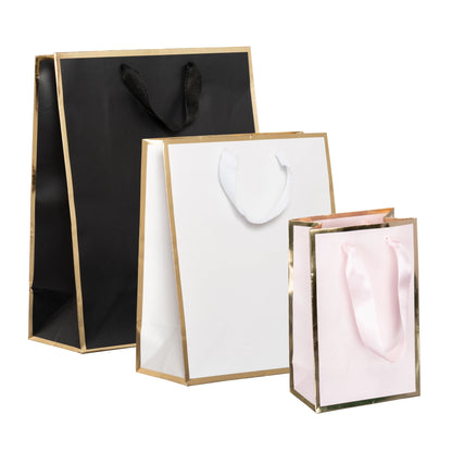 Gold Queen West Gift Bags - 8"W x 4.5"D x 10"H
