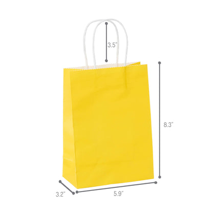 Colorful Paper Bag - Mini Size - 5"W x 3"D x 8"H - 250pcs