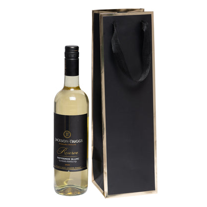 Queen West Black Wine Bag 4.5" x 4.5" x 15" - 100pcs