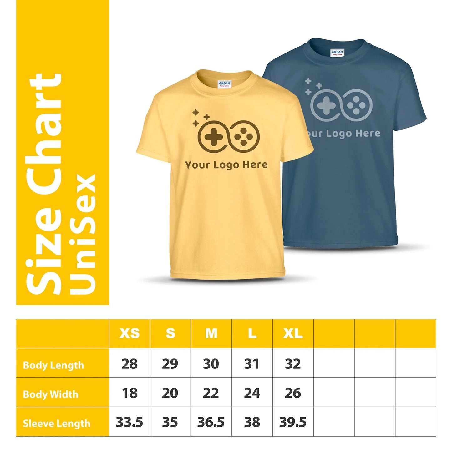 Gildan Youth Heavy Cotton T-Shirt G500B - Screen/DTF Printing 2026