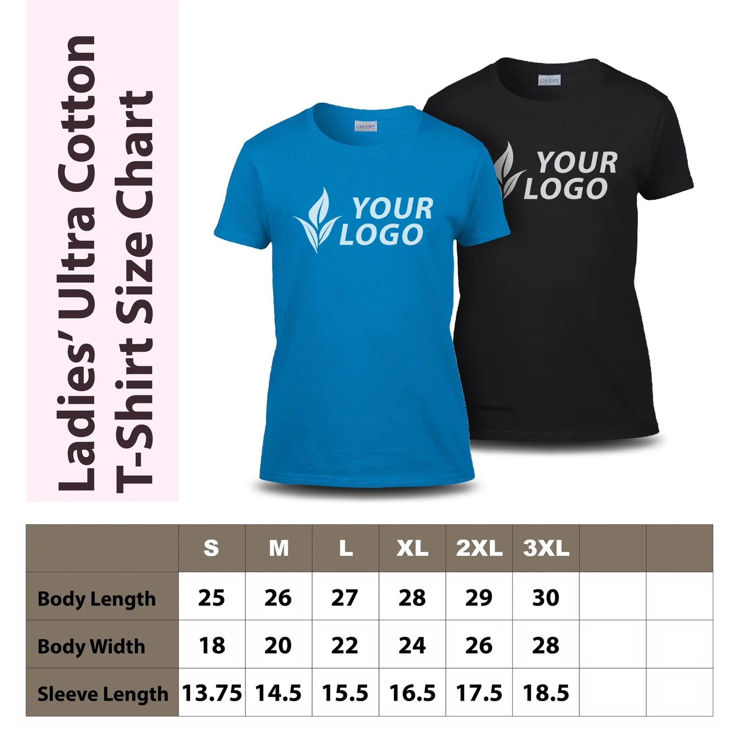Gildan Ladies' Ultra Cotton T-Shirt G200L - Screen/DTF Printing 2026