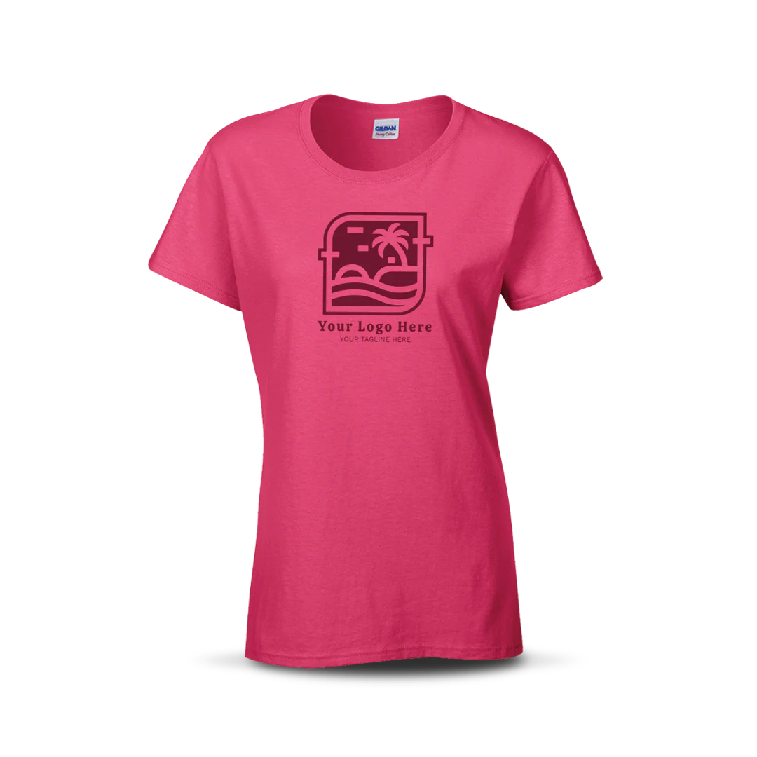 Gildan Ladies' Heavy Cotton T-Shirt G500L - Screen/DTF Printing 2026