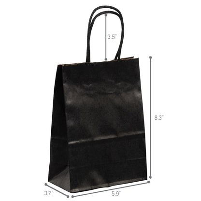 Colorful Paper Bag - Mini Size - 5"W x 3"D x 8"H - 250pcs