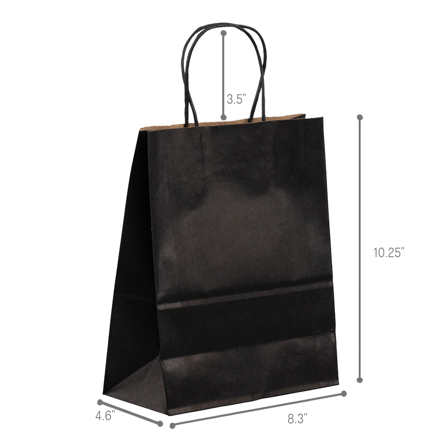 Colorful Paper Bag -  8"W x 4"D x 10"H - 250pcs