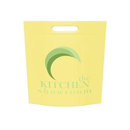 Ultrasonic Non-woven Shopping Bags Die Cut Handle 9"W x 3"D x 12"H - 80gsm