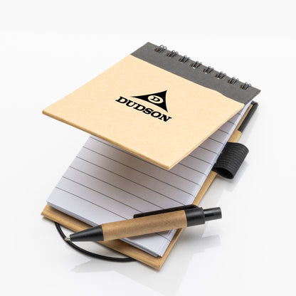 Recycled Flip-up Notepad and Pen Set - Single Color or Full Color Prin 2026