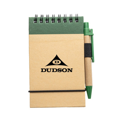 Recycled Flip-up Notepad and Pen Set - Single Color or Full Color Prin 2026