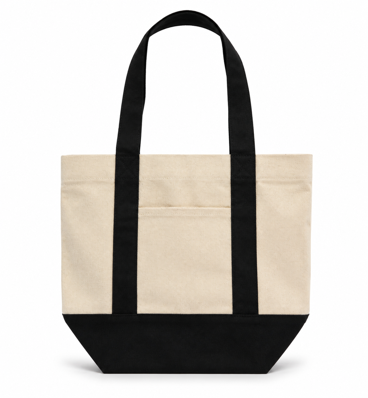 Mini Two-Tone Canvas Carryall Tote Bags 12oz - 13"W x 6“Dx 10.5"H