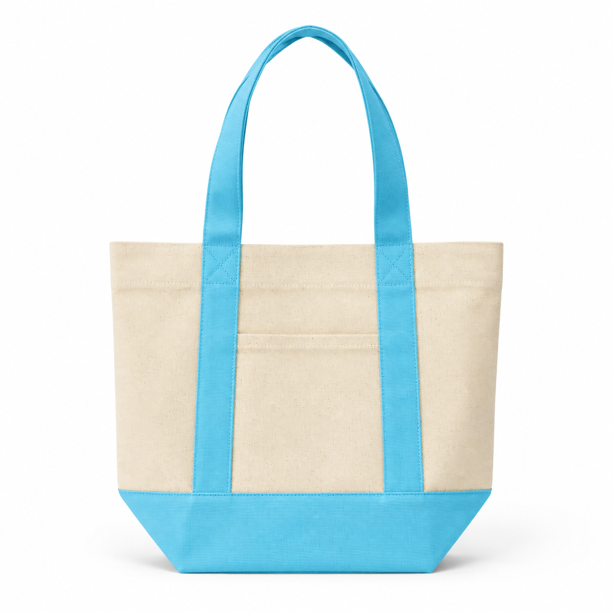 Mini Two-Tone Canvas Carryall Tote Bags 12oz - 13"W x 6“Dx 10.5"H