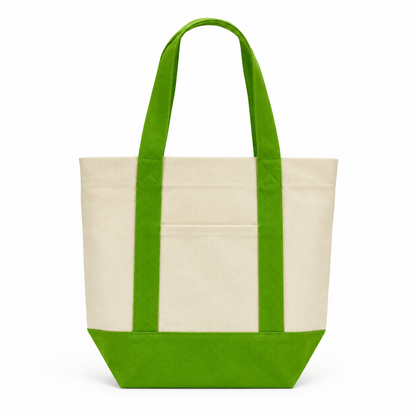 Mini Two-Tone Canvas Carryall Tote Bags 12oz - 13"W x 6“Dx 10.5"H