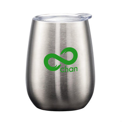 10oz. Vivaldi Double Wall Stainless Steel Wine Tumbler - Single Color Printing 2026