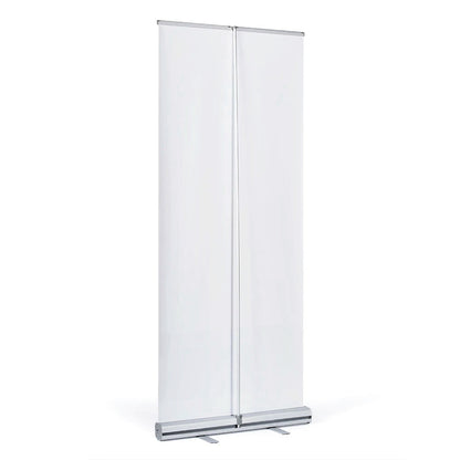 Retractable banner stand for trade show display