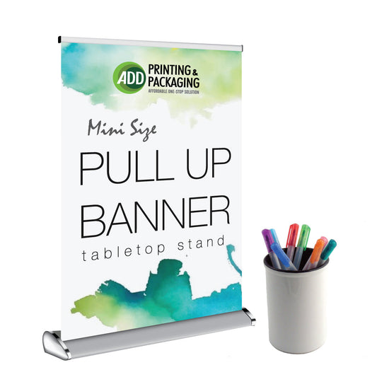 Tabletop Style Pull Up Banner 11.75" x 16"  2026
