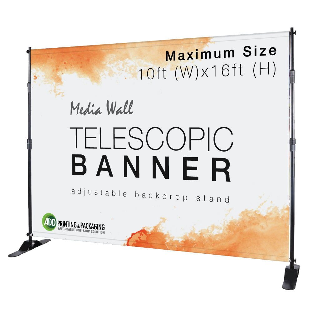 Telescopic Banner Media Wall  2026